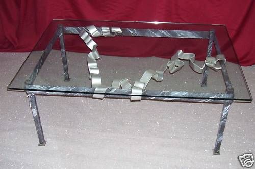 Coffee table wrought iron . cm 80 x 115 Discount 30% . Italian Style 