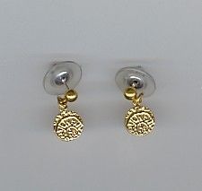 Shipwreck Treasures Piece of Eight 14KT Gold Dipped Silver Earrings 