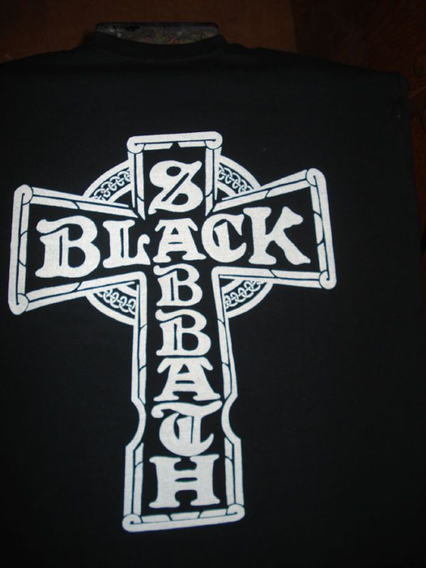 Black Sabbath Iron Cross Shirt  SZ S M L  
