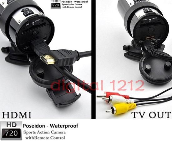 Waterproof HD 720P Sports Action Video Camera w/ HDMI TV out Car Bike 