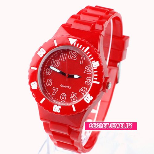 Stylish Design Ice Quartz Wrist Band Watch Silicone  