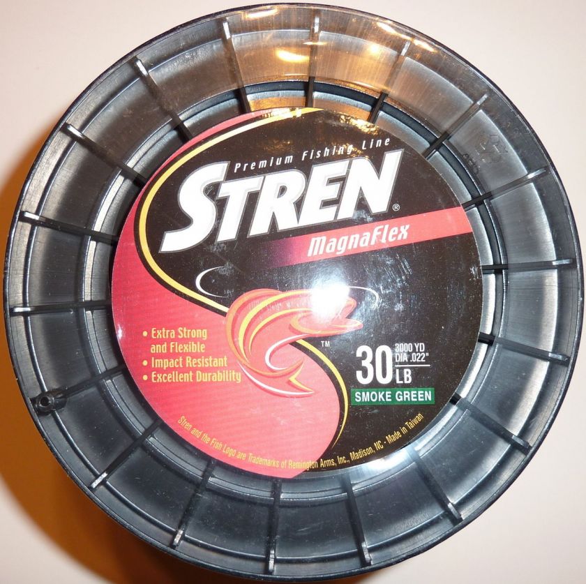   30 lb Smoke Green Monofilament Fishing Line 3000 Yard Spool NEW  