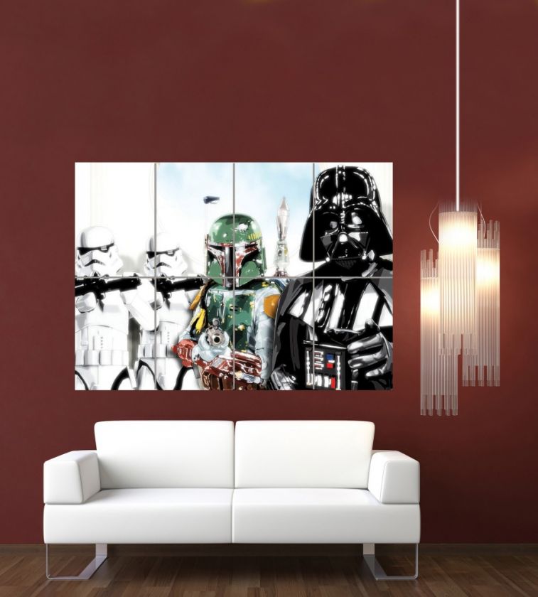 STAR WARS STORM TROOPER BOBA FETT GIANT POSTER G690  