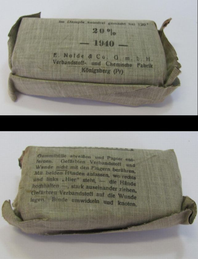 WWII ORIGINAL GERMAN ARMY MEDIC FIRST AID BAG w/EQUIPMENT  