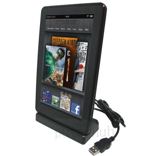 USB Sync Cradle Dock Charger Black For  Kindle Fire  