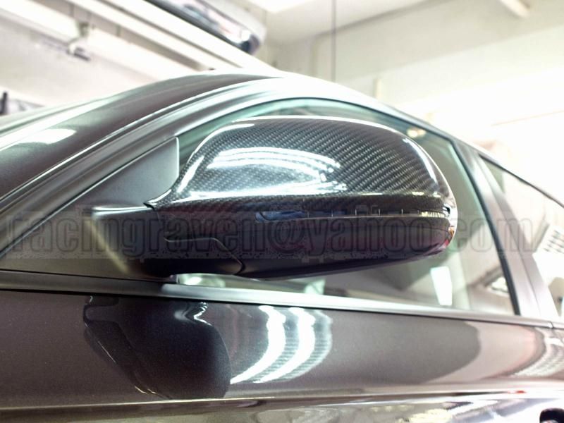 CARBON FIBER AUDI 2008 2011 A4 B8 A3 DOOR MIRROR COVERS TRIMS  