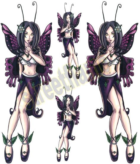 FAIRY BUTTERFLY GRAPHIC DECAL STICKER CAR TRUCK SUV  