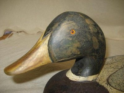 LAC LA CROIX DUCKS UNLIMITED 1990 WOODEN DUCK DECOY  