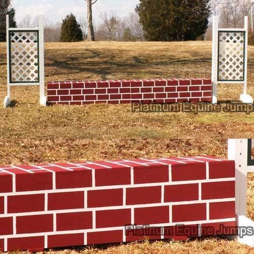 Horse Jumps Wood Panel Brick Wall   12 Tall RP $297  