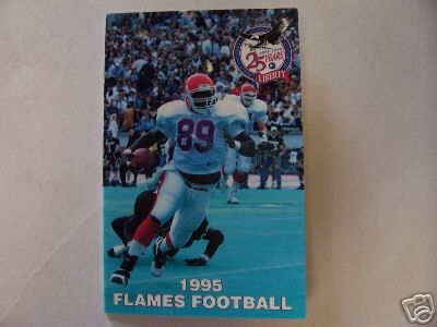 1995 Liberty University Football Pocket Schedule  