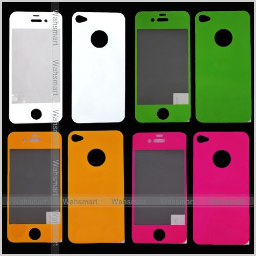   Screen protector cover front back for apple iPhone 4 4S F22  