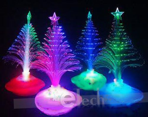 NEW Colorful Christmas Tree Fiber Optic Night Light Xmas  