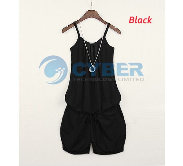 Women Fashion Jumpsuit Overalls Strap Romper Short Pant  