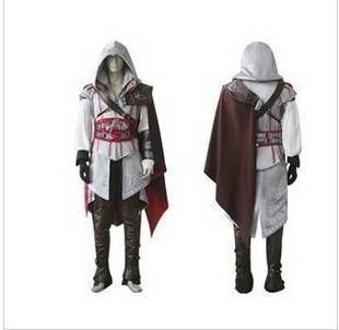 Assassins Creed 2 Costume II EZIO anime cosplay NEW  