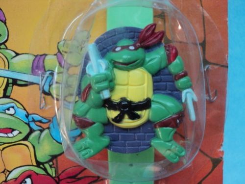 TMNT NINJA TURTLES RAPHAEL DIGITAL FLIP TOP WATCH IN BLISTER CHINA 