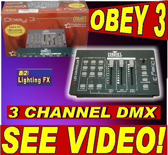 Chauvet OBEY 3 DMX Controller dj Great for Up Lights  