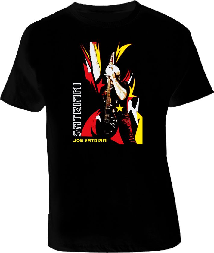 Joe Satriani Guitarists T Shirt Black  