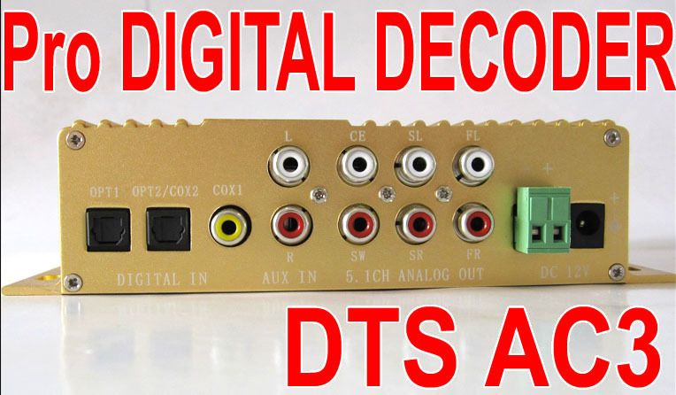 Pro N519 AC3 DTS Dolby Digital Audio Decoder to analog  