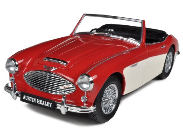   model car of Austin Healey 3000 MK 1 Red/White die cast car model by