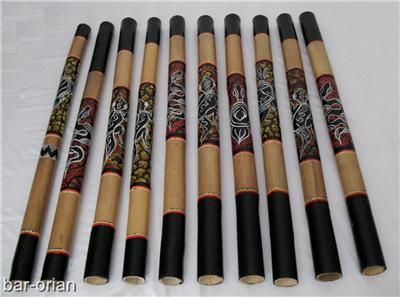 REPTILE DOT PAINTED Aborigin Digeridoo Worldwide Shpng  