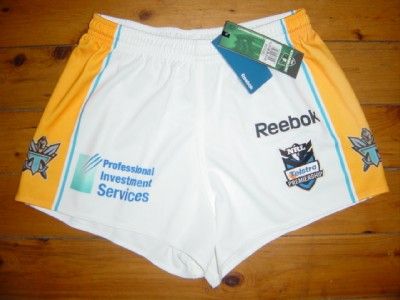 GOLD COAST TITANS REEBOK NRL PLAYER MATCH SHORTS MEDIUM  