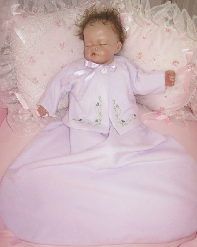 Designer Sleeper with Matching Jacket for Reborn Baby  