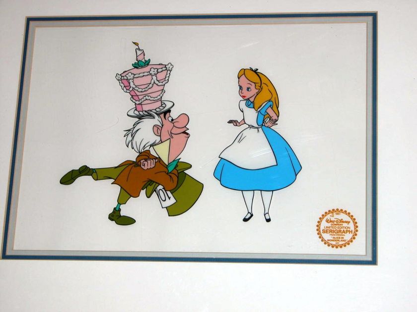 ALICE IN WONDERLAND LTD ED SERIGRAPH CEL 9500 MADE  