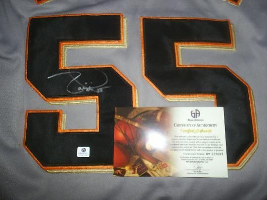 SIGNED SF GIANTS TIM LINCECUM JERSEY THE FREAK GLOBAL GAI COA 2X CY 