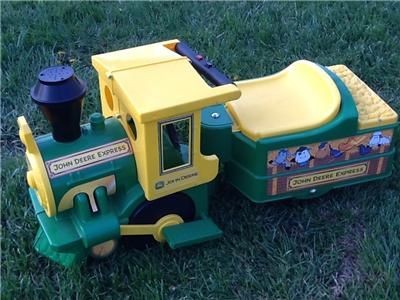 John Deere Ride On Power Wheel Train Set Peg Perego Thomas Track 