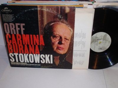 ORFF Carmina Burana STOKOWSKI LP Seraphim S 60236  