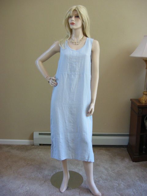 FLAX 09 UnderFLAX Linen PINTUCK SLIP Dress L&1G&2G&3G  