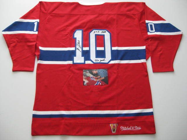 GUY LaFLEUR signed MONTREAL CANADIENS M&N Jersey w/PIC  