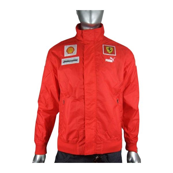 Mens Red Puma Ferrari Formula 1 Warm Up Team Jacket New  