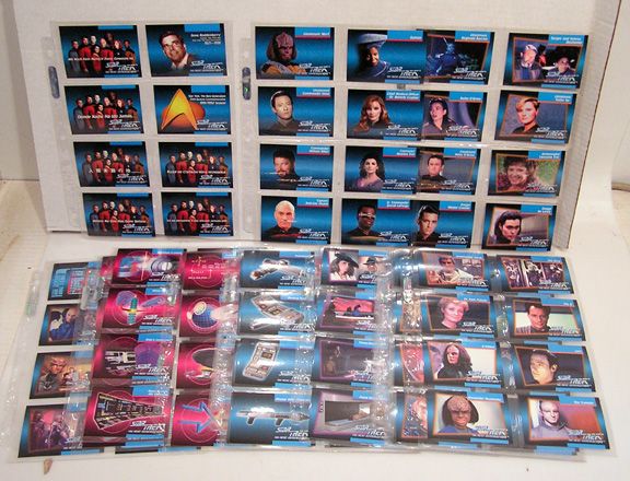 1992 Star Trek Next Gen Trading Card Set w Pages  