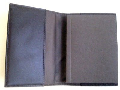 New Bally Brown Leather Notepad Holder with Gift Box and Notepad 