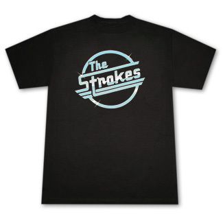 STROKES LOGO BAND Shirt MEN New BLACK  