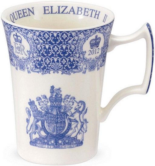 SPODE BLUE ROOM QUEEN ELIZABETH II DIAMOND JUBILEE MUG   Ltd/Edt 