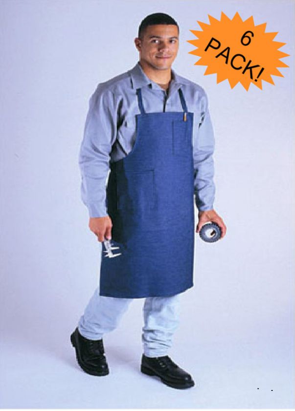 NEW DENIM SHOP BIB APRONS MACHINIST W/ COMBO POCKETS  