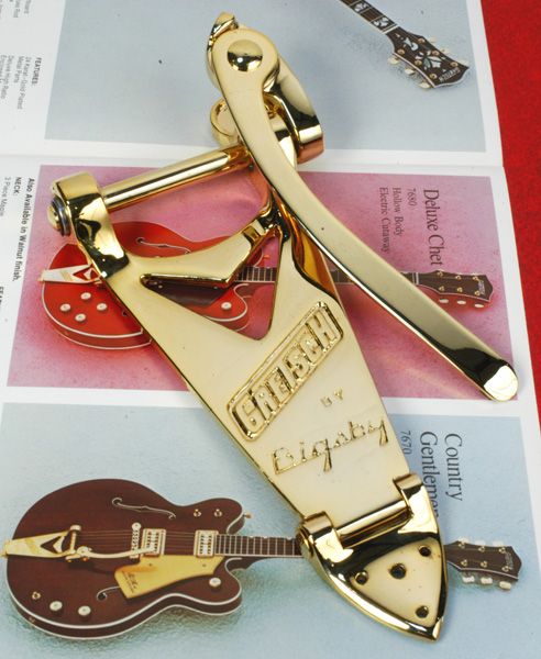 REAL Gretsch Bigsby B6 Gold Vibrato Tailpiece B6G New 717669225797 