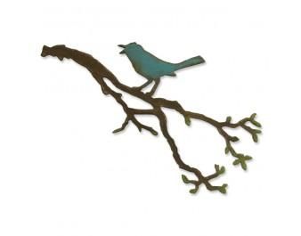 Tim Holtz SIZZIX   BIGZ DIE BIRD BRANCH  New 2012  