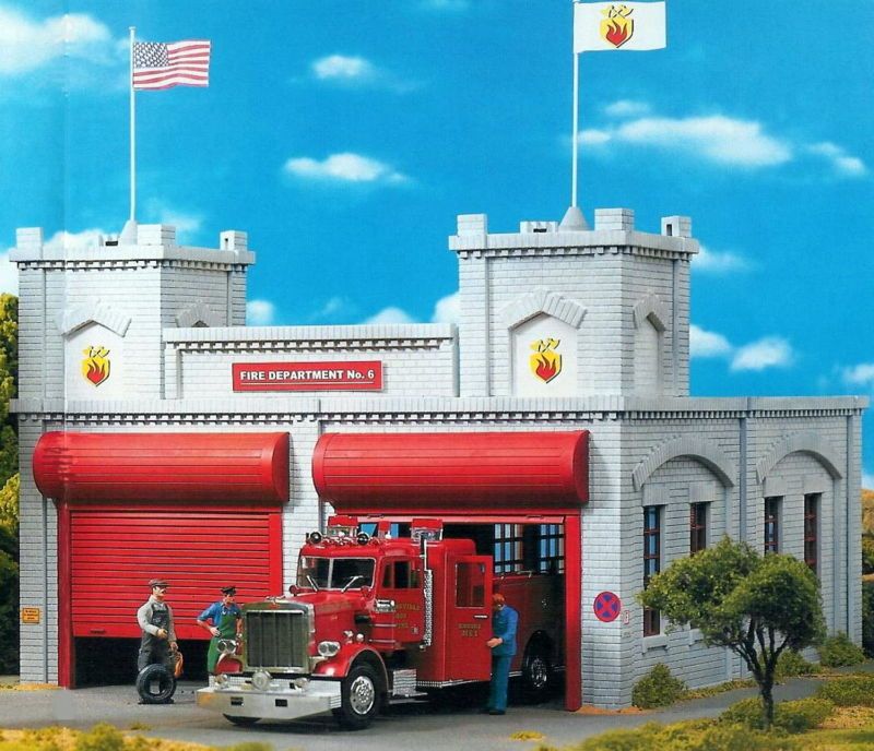 PIKO FIRE DEPT STATION G Scale Building Kit New in Box  