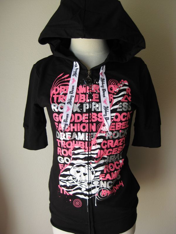 Abbey Dawn black hoodie trouble crazy checker 168  