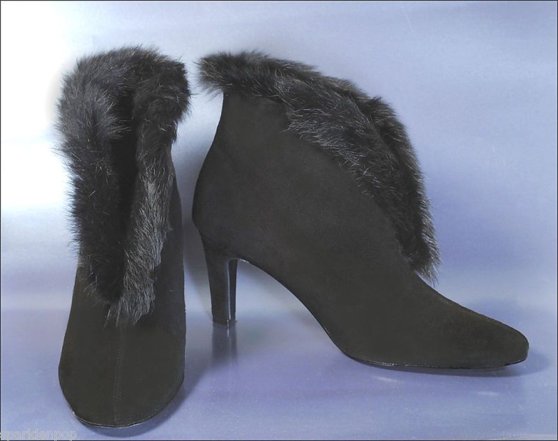 COSTA BLANCA Suede & Fur Ankle Boot NWT Ret. $338  