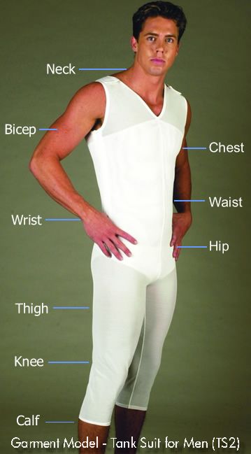 Mens Tank Suit Body Shaper Compression Garment V Neck  