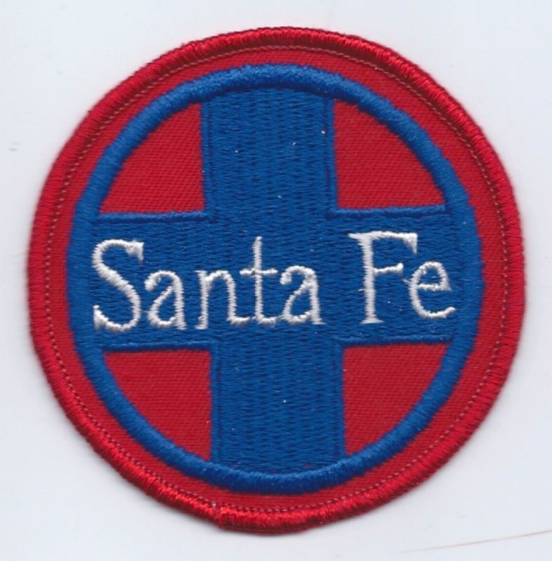 Railroad Patch, Santa Fe, Blue and Red  