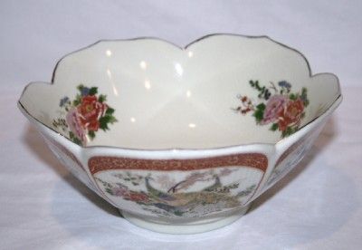 M42 VINTAGE Arnart 1979 Satsuma Peacock Candy Dish  