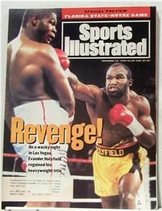 1993 SPORTS ILLUSTRATED EVANDER HOLYFIELD RIDDICK BOWE  