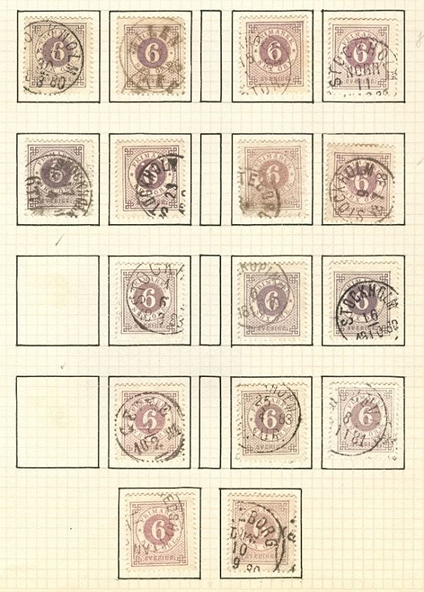 SWEDEN SPECIALIZED RINGTYPE COLLECTION used   735 on pages  