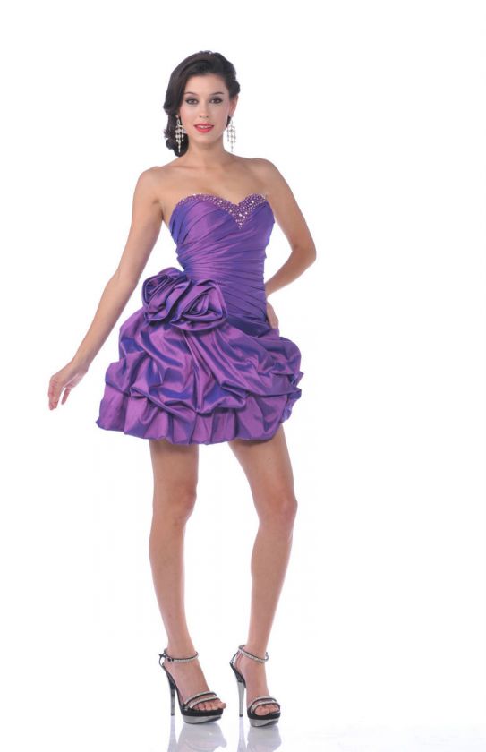 SHORT WINTER FORMAL SWEETHEART BRIDESMAIDS DRESSES HOT PROM GRADUATION 