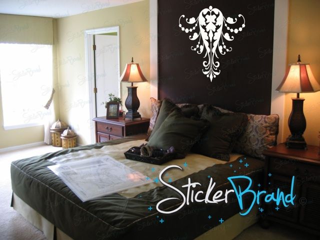 Vinyl Wall Decal Sticker Swirl Flare Pattern  